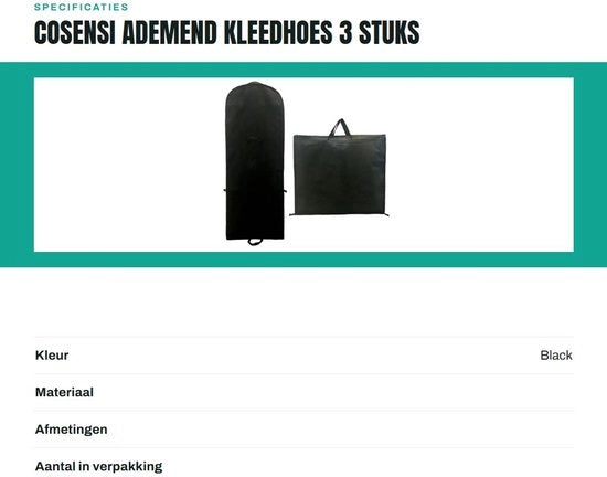 Sacchetto per abiti 180cm - Ademend - Ripiegabile - Sacchetto di protezione - Grande capacità di stoccaggio - Adatto per vestiti da cerimonia/Suoi