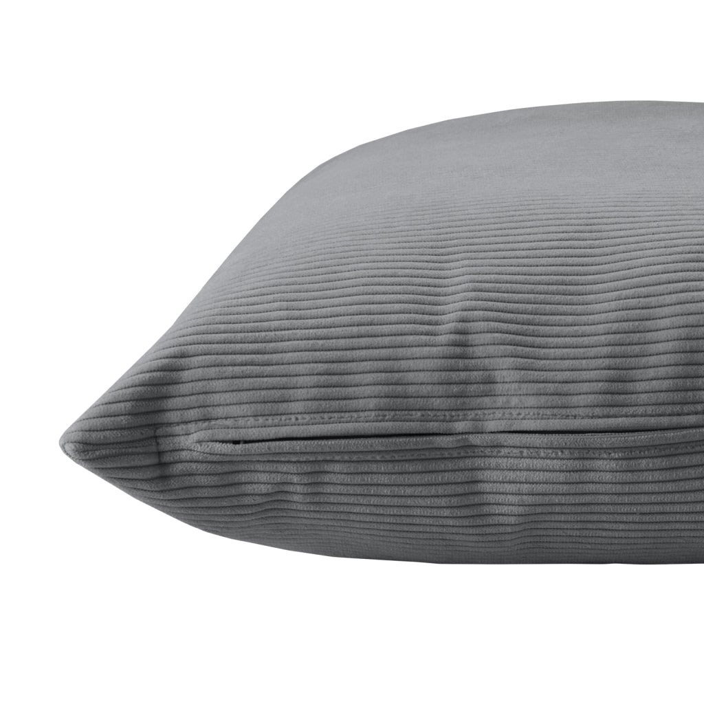 Cuscino quadrato velluto grigio 45x45 cm - DUNE
