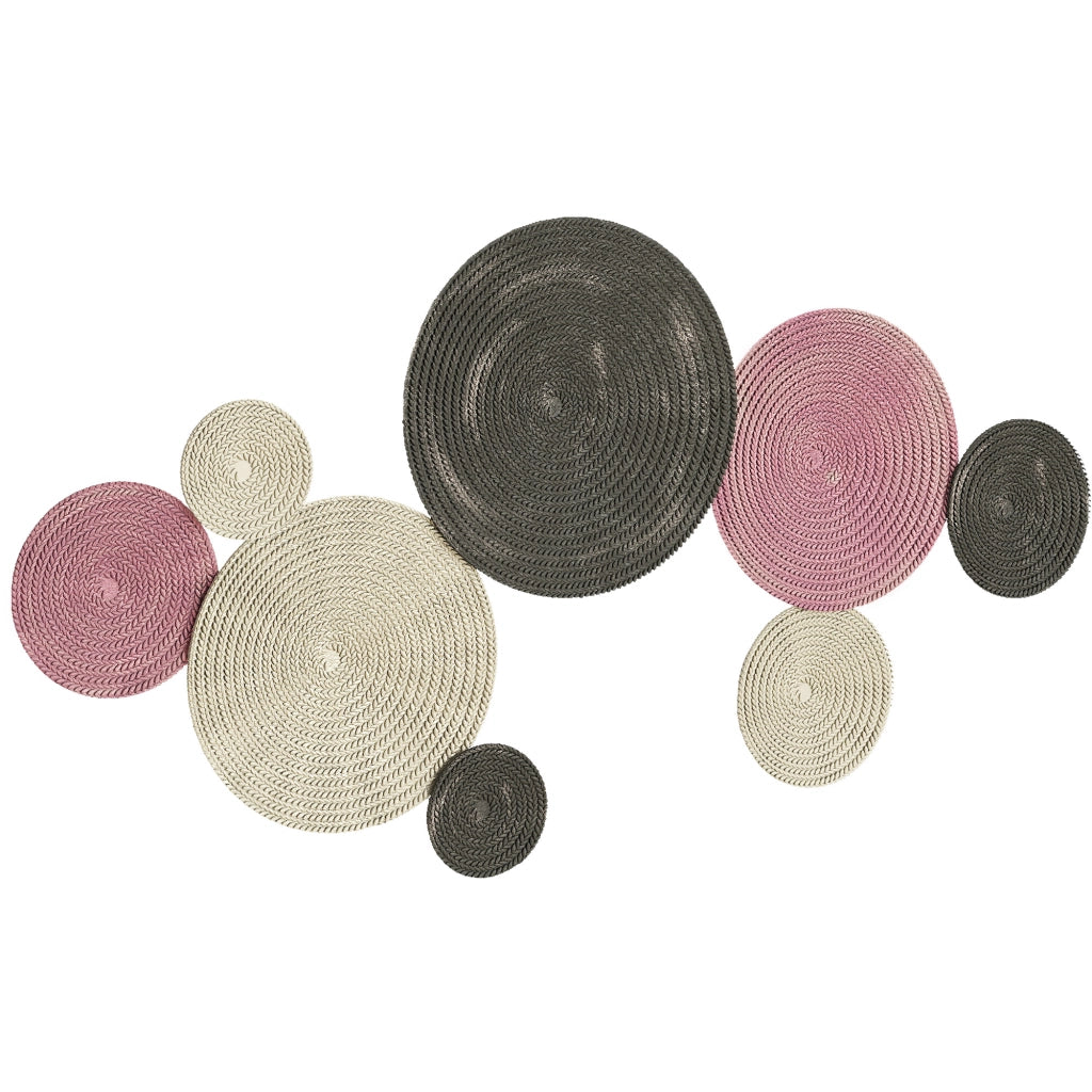 Set Decorazione Parete Design Disco ¨C Xylo ¨C 8 Dischi Metallici Multicolore