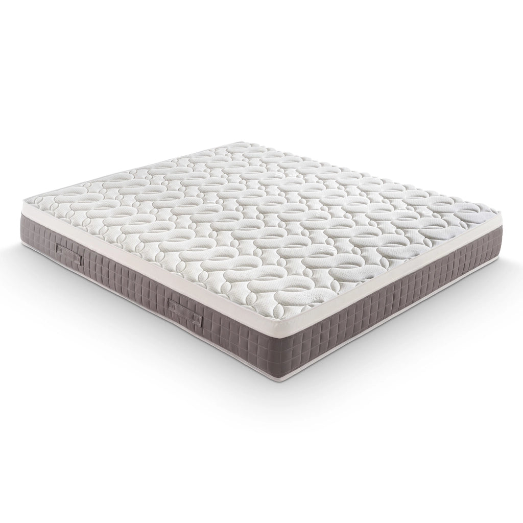 Materasso Matrimoniale 180x200 molle indipendenti e memory foam, altezza 25 cm, a zone di supporto differenziato, SFODERABILE, SKY
