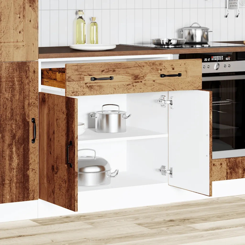 Pensile da cucina | Base da Cucina Kalmar Legno Vecchio in Legno Multistrato