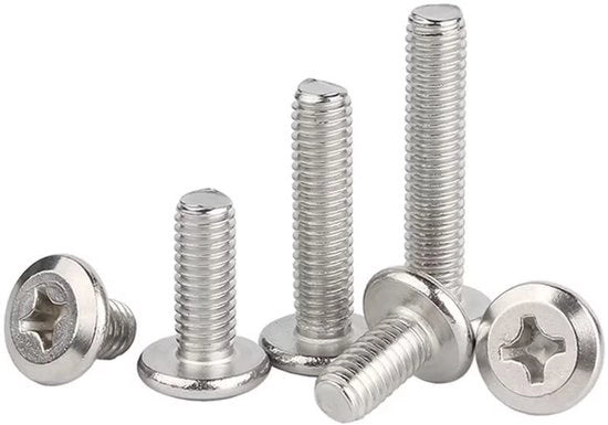 Viti per mobili M8 x 80 mm - 5 pezzi - Acciaio inossidabile - Viti a croce - Viti di connessione - Durissime e resistenti alla corrosione - Viti