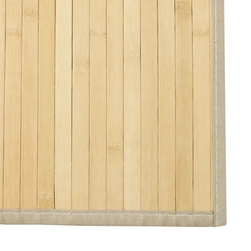 Tappeto del soggiorno | Tappeto Rettangolare Naturale Chiaro 60x1000 cm in Bamb¨´