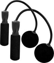 Allenamento Salto Trainer Senza Cavo con Manubrio di Gomma - Piattaforma Fissa - per Fitness - Colore Nero .