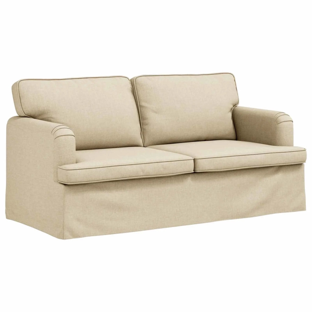 Divano Crema 142 x 80 x 85 cm Tessuto