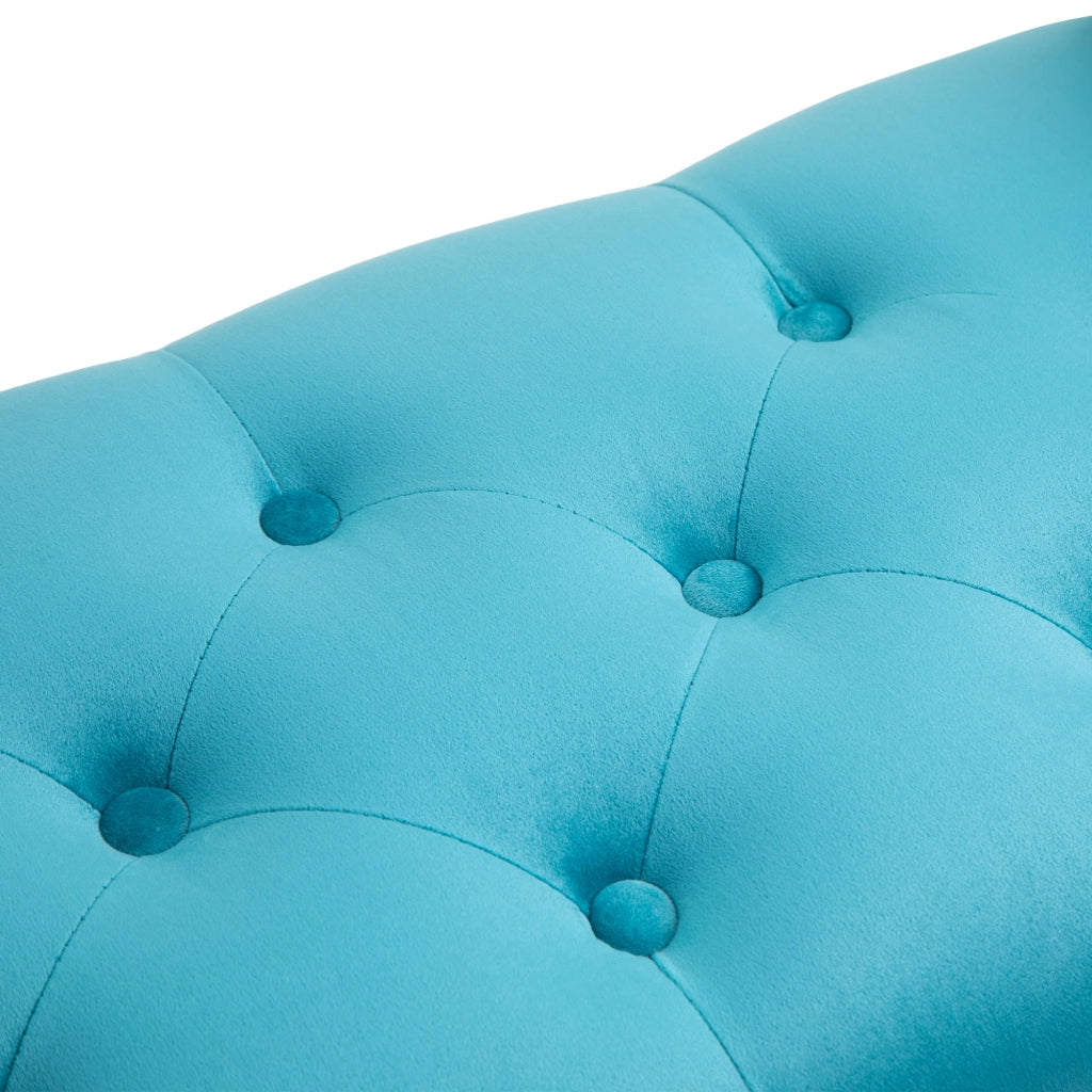 Panca letto ¨C zephmum ¨C azzurra, legno, 117x40x58cm