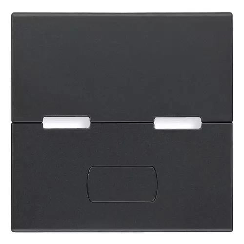 VIMAR EIKON - TASTO 2M PERSONALIZZABILE PULSANTI SEMPLICI GRIGIO