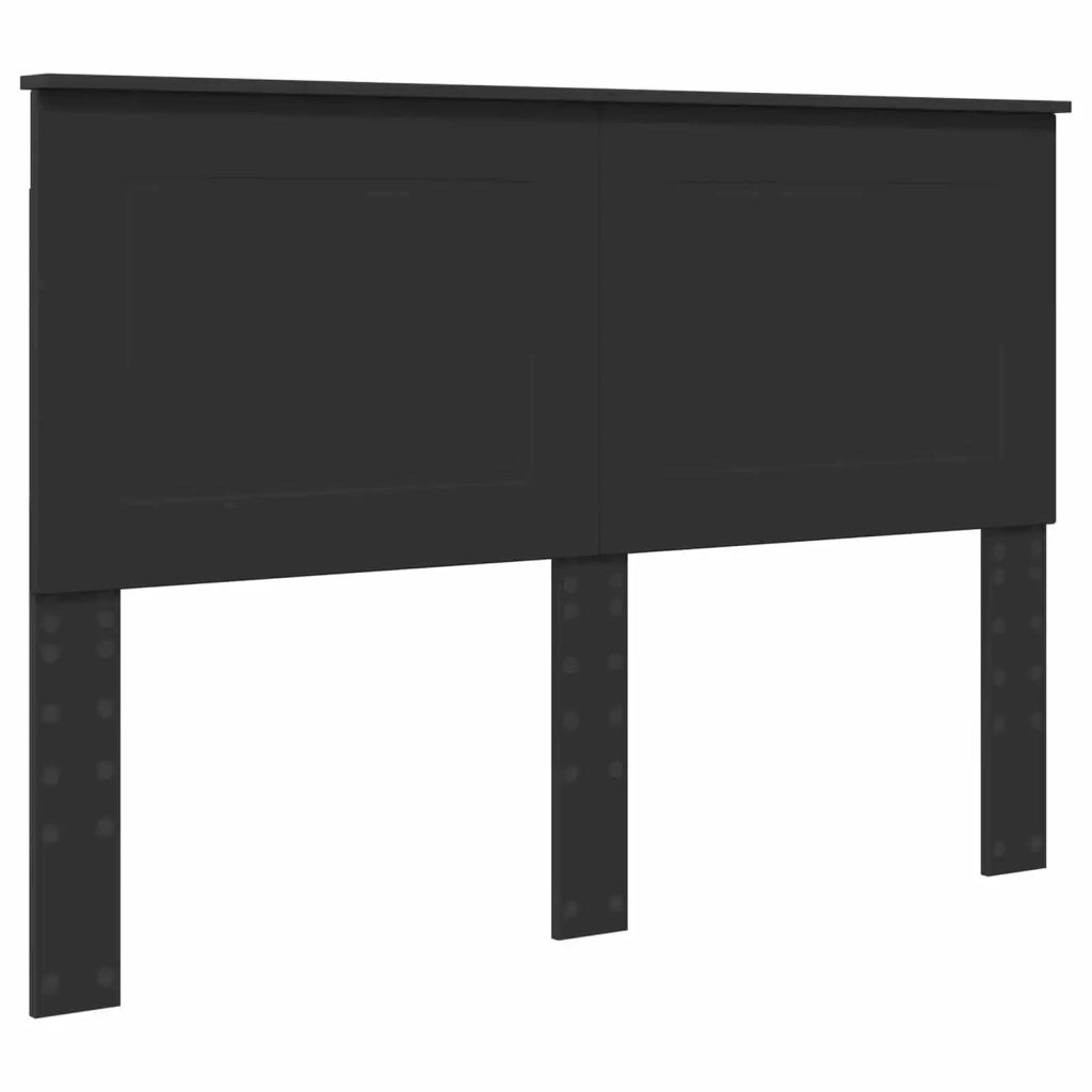 Letto matrimoniale | Letto per adulti | Struttura del letto Nero 160 x 200 cm Legno Ingegnerizzato