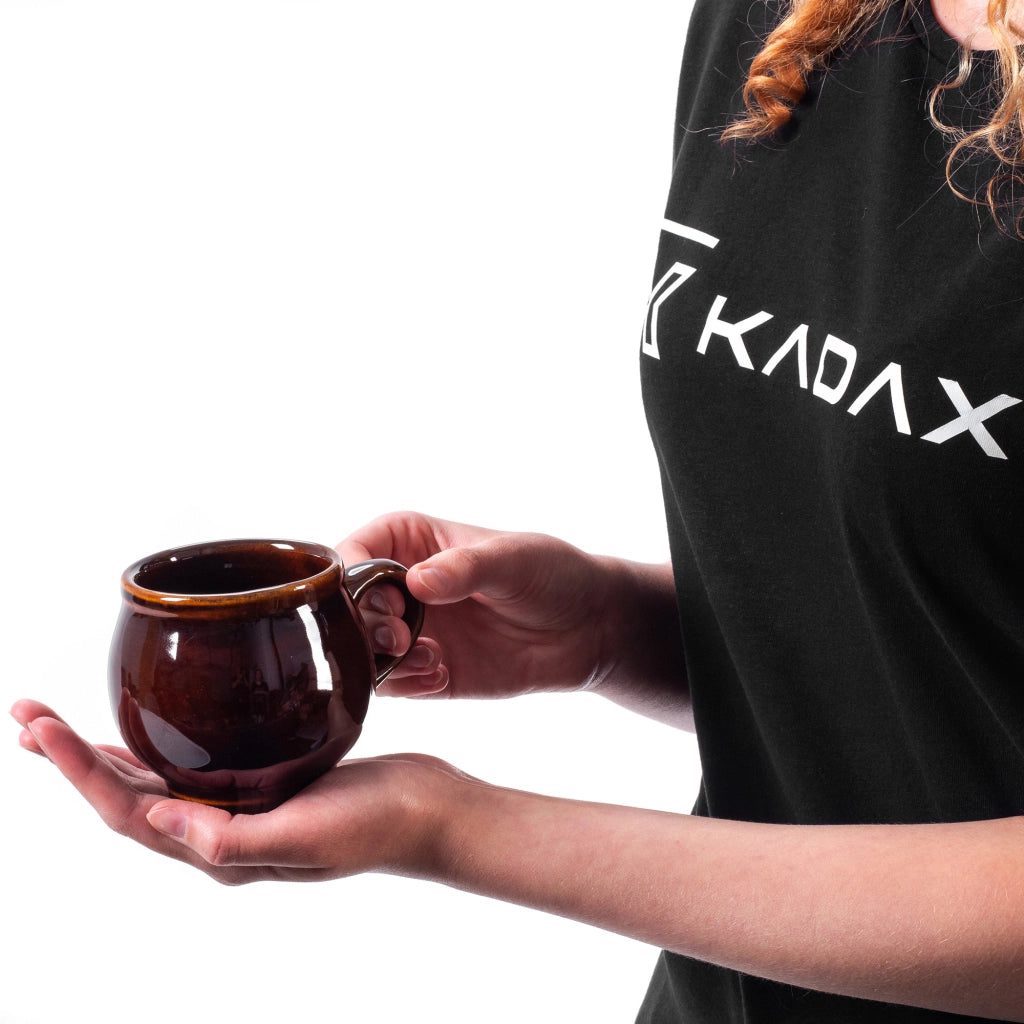 Tazza da vin brulé KADAX da 300 ml in gres con manico, ideale come regalo. Ceramica