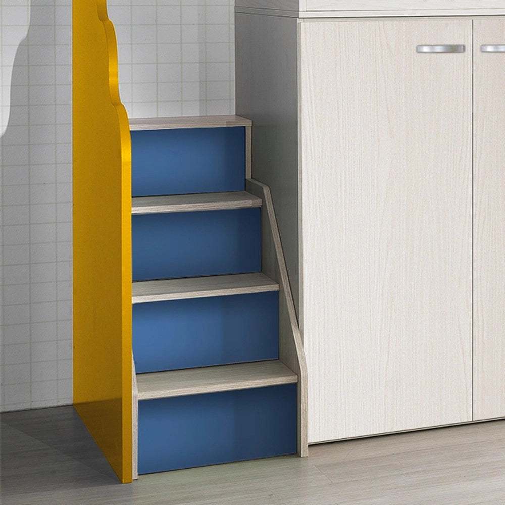 Cameretta soppalco con 3 letti Milly kiri avio giallo