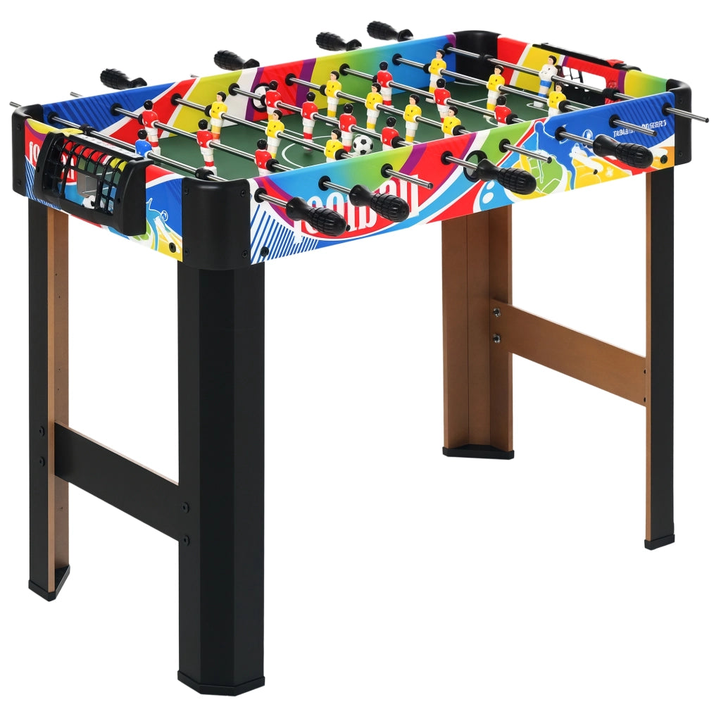 Calcio Balilla ¨C Minimal ¨C Legno, Acciaio Inox, Plastica, 86.5x43.5x63 cm, Multicolore