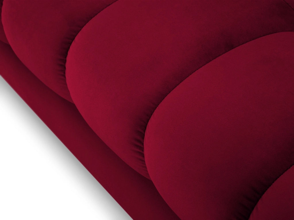 Cosmopolitan Design - Divano "Bali" 4 posti in velluto rosso 