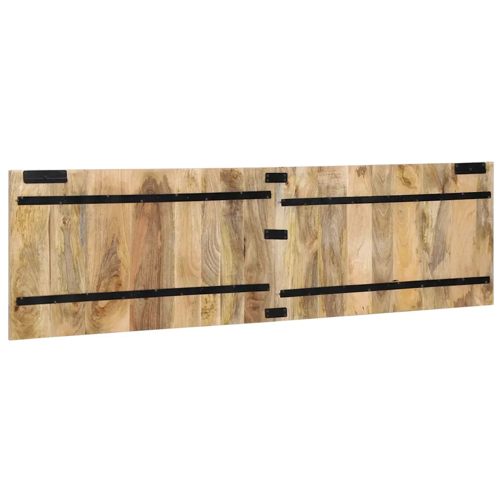 Testiera 180 cm in Legno Massello di Mango Grezzo 4017509