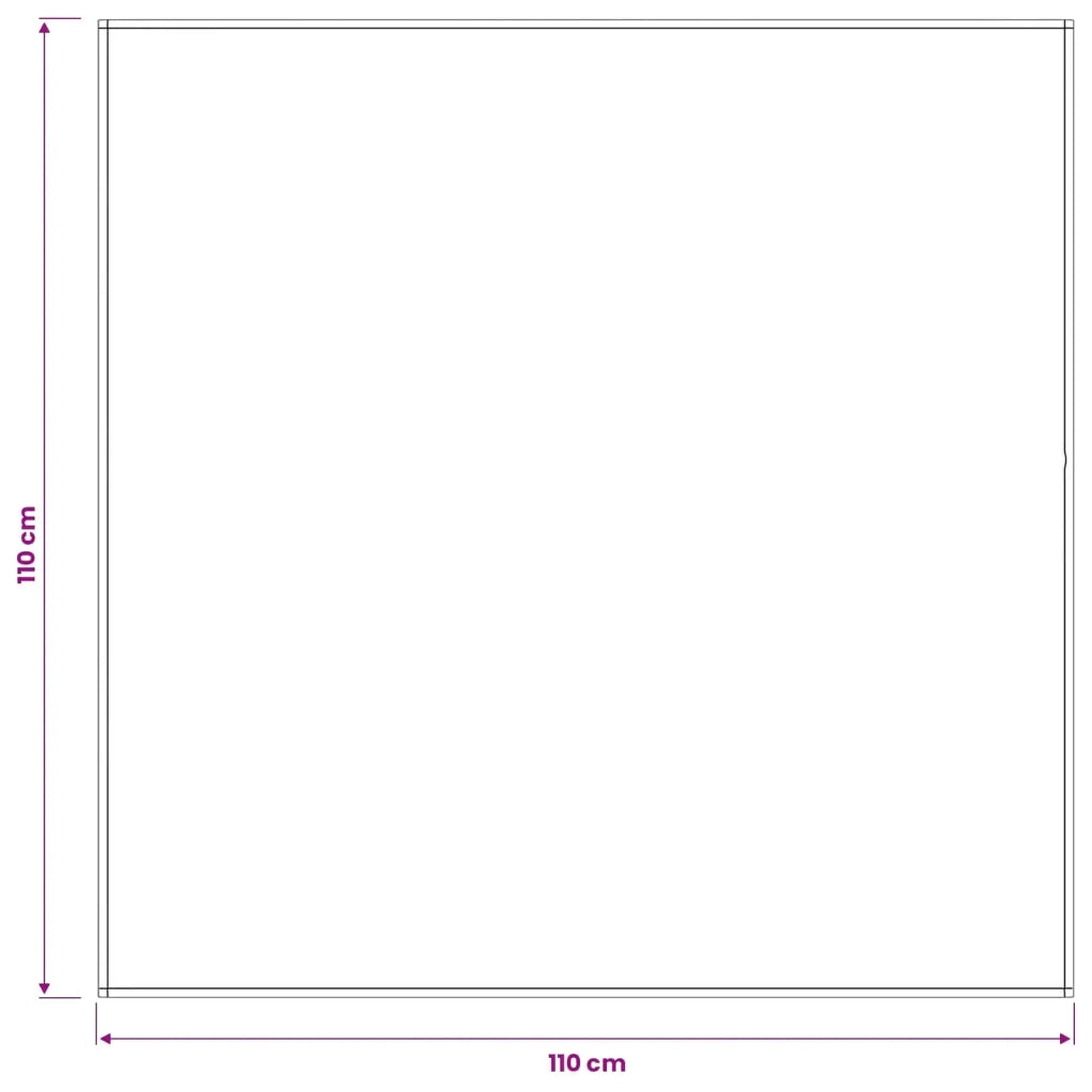 Tovaglia da Tavolo 5 pz Bianco Crema 110 x 110 cm Poliestere 42040181