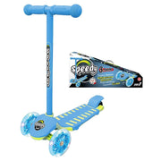 SCOOTER`SPEEDY`AZZURRO C/RUOTE LUMI