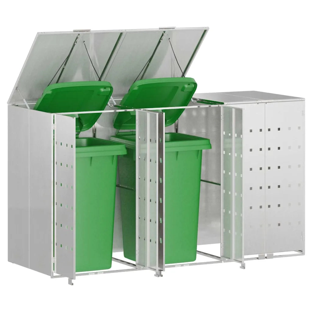 Contenitore per Rifiuti per 3 Bidoni 340 x 77.5 x 115.5 cm 3394789