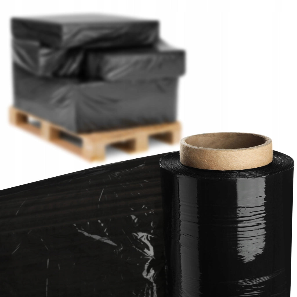 Pellicola estensibile KADAX XL nera, resistente, opaca, 2,5 kg, rotolo da 2 pezzi