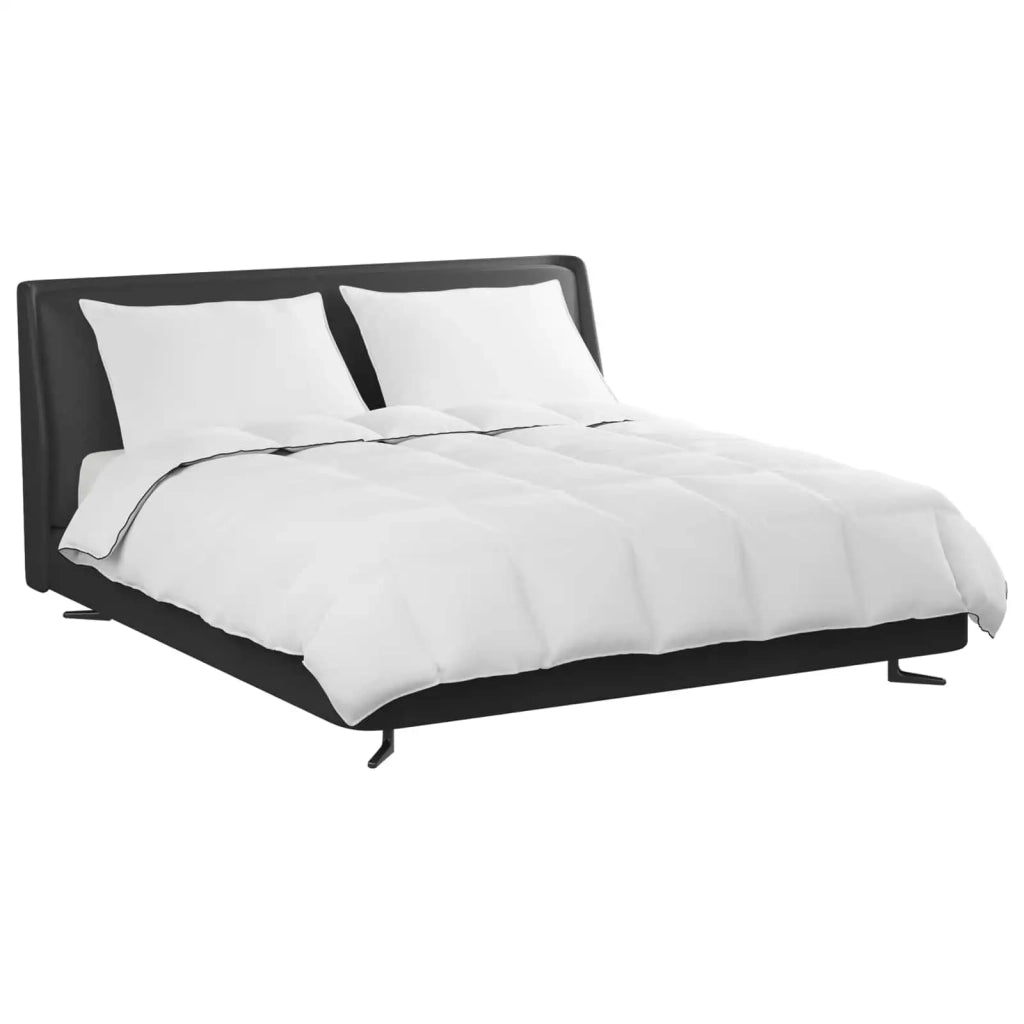Piumone | Duvet Invernale con cuscino 3 pz Bianco Piuma d'anatra