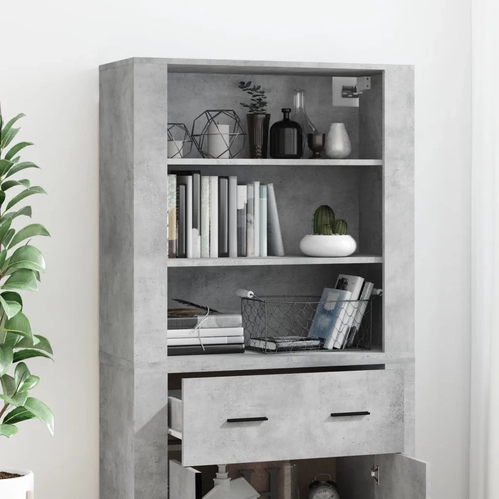 Credenza Grigio Cemento in Legno Multistrato 3185379