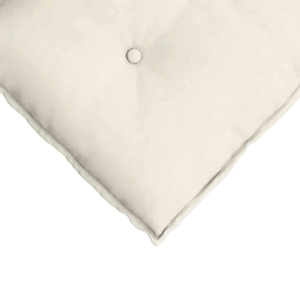 Cuscino per Schiena Crema 50 x 45 cm Tessuto in Cords 42014641