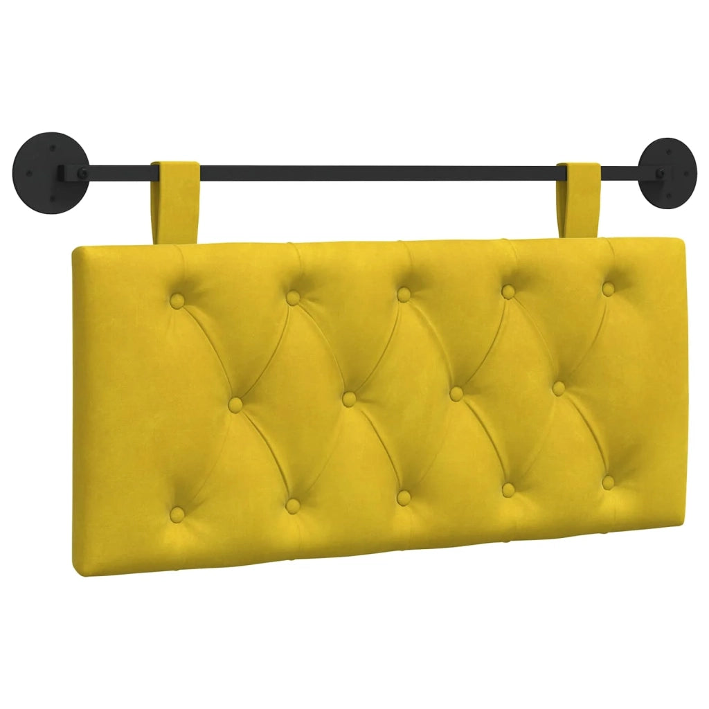 Testiera | Testata sospesa Con luce LED Giallo Velluto
