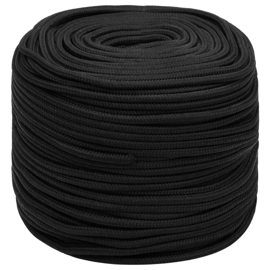 Corda | Fune per barca Completamente Nera 6 mm 25 m in Polipropilene