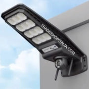 Trade Shop - Lampione Solare Sensore Di Movimento E Telecomando Con Telecamera Ip Integrata -