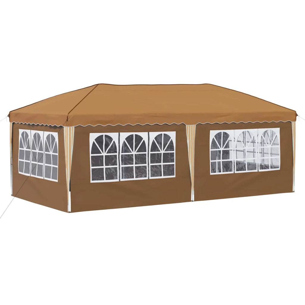 Tenda per feste a pop-up-Gazebo 575 x 288 x 245 cm Beige