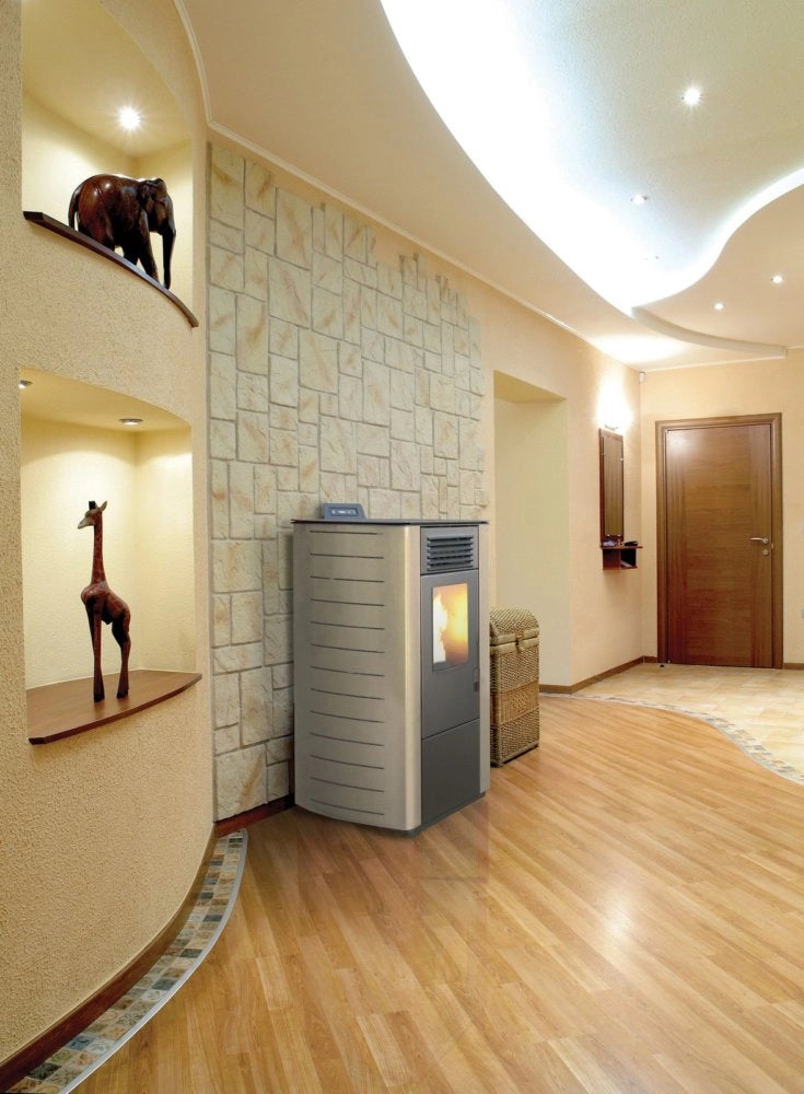1pz stufa pellet 7 kw king 78 sabbia (78ski) cod:ferx.9770