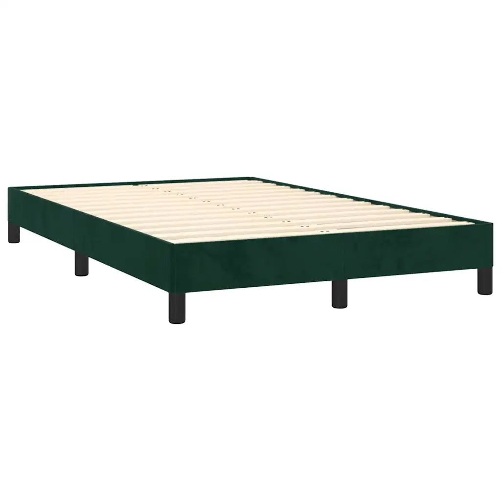 Giroletto senza Materasso Verde Scuro 120x190 cm Velluto 3269628