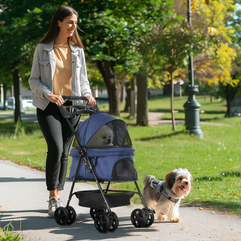 Casetta per Cani con Ruote e Finestre ¨C Minimal ¨C 67x45x96 Blu