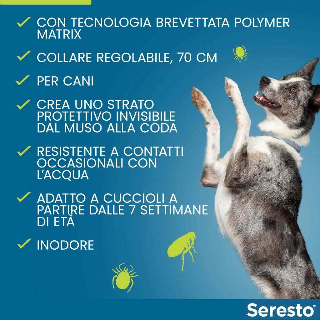 ANTIPARASSITARIO SERESTO CANI ELANCO  KG 0/8 CM 38