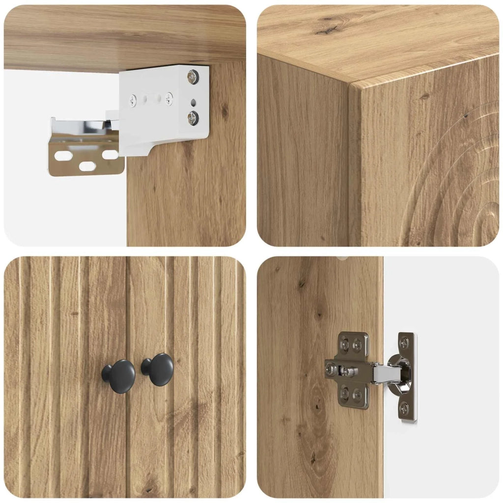 Set di armadi 2 pcs 66 x 34,5 x 90 cm Legno ingegnerizzato