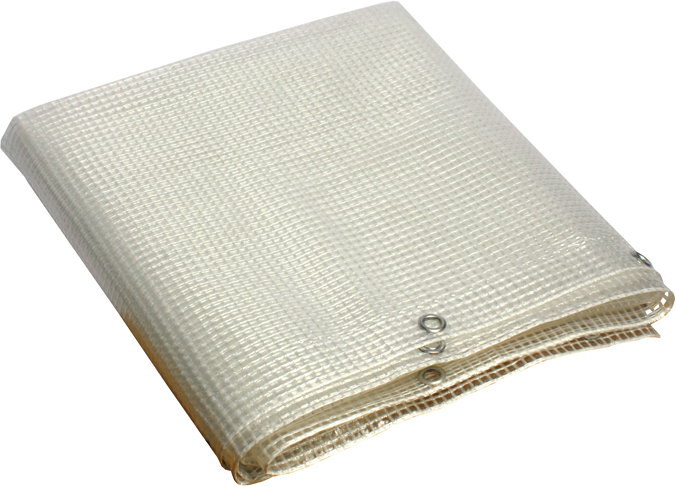 Telone occhiellato retinato 3,5x3,0mt trasp papillon