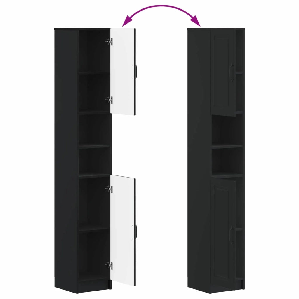 Set di Mobili da Bagno da 4 Pezzi UTRECHT Nero 3417973