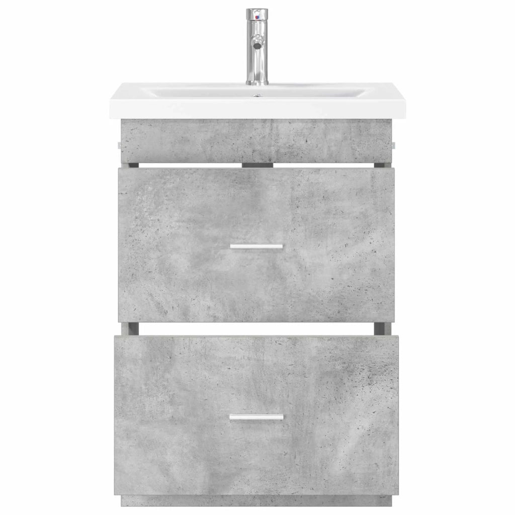 Set di mobili per il bagno Grigio Cemento 61 x 40 x 84,5 cm 3404369