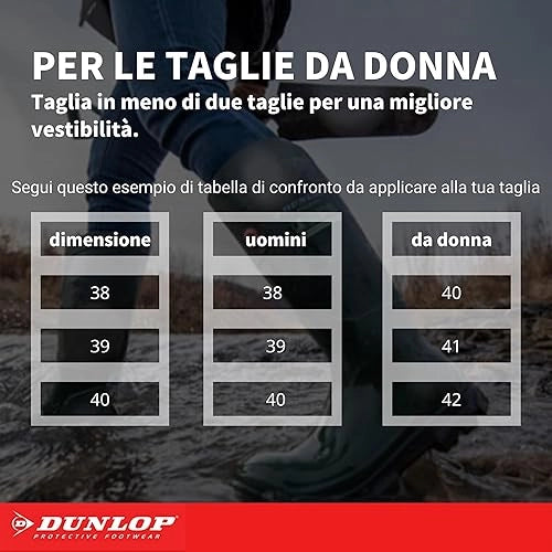 STIVALE PVC TRONCHETTO DANE DUNLOP - VERDE 39- 1 paia
