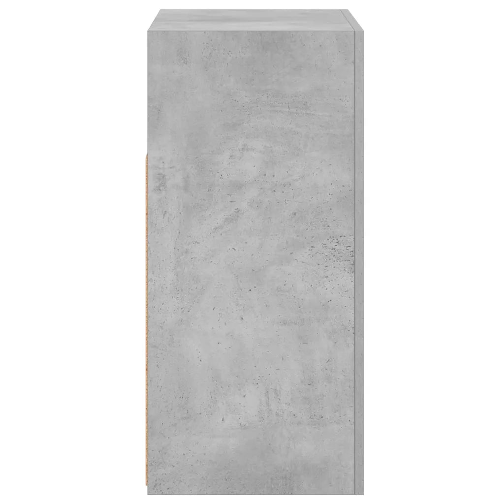 Credenza con Luci LED Grigio Cemento 80x35x75 cm 804332