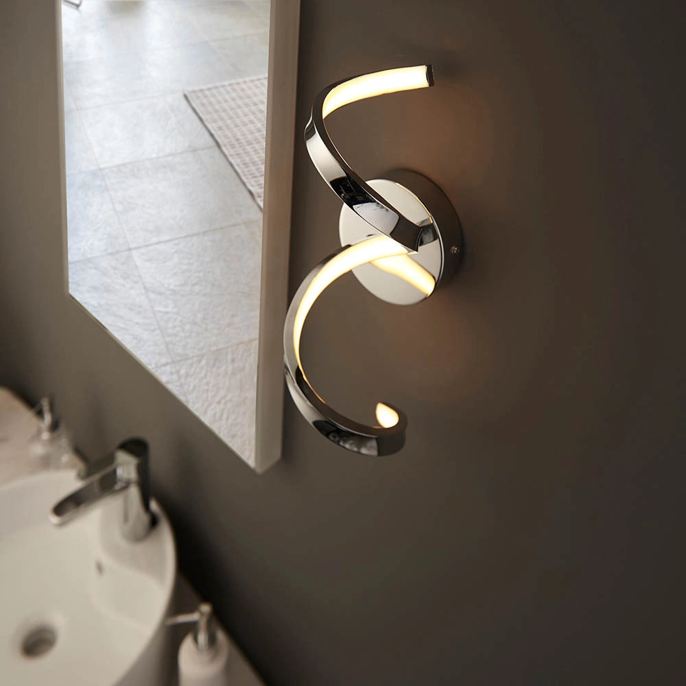 Applique bagno moderna cromo LED 12W IP44 Astral Endon