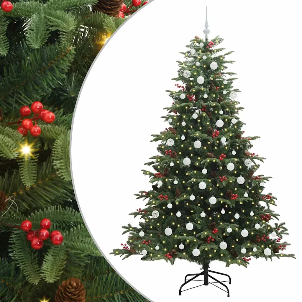 Albero di Natale artificiale con 300 LED Verde 210 cm 3395562