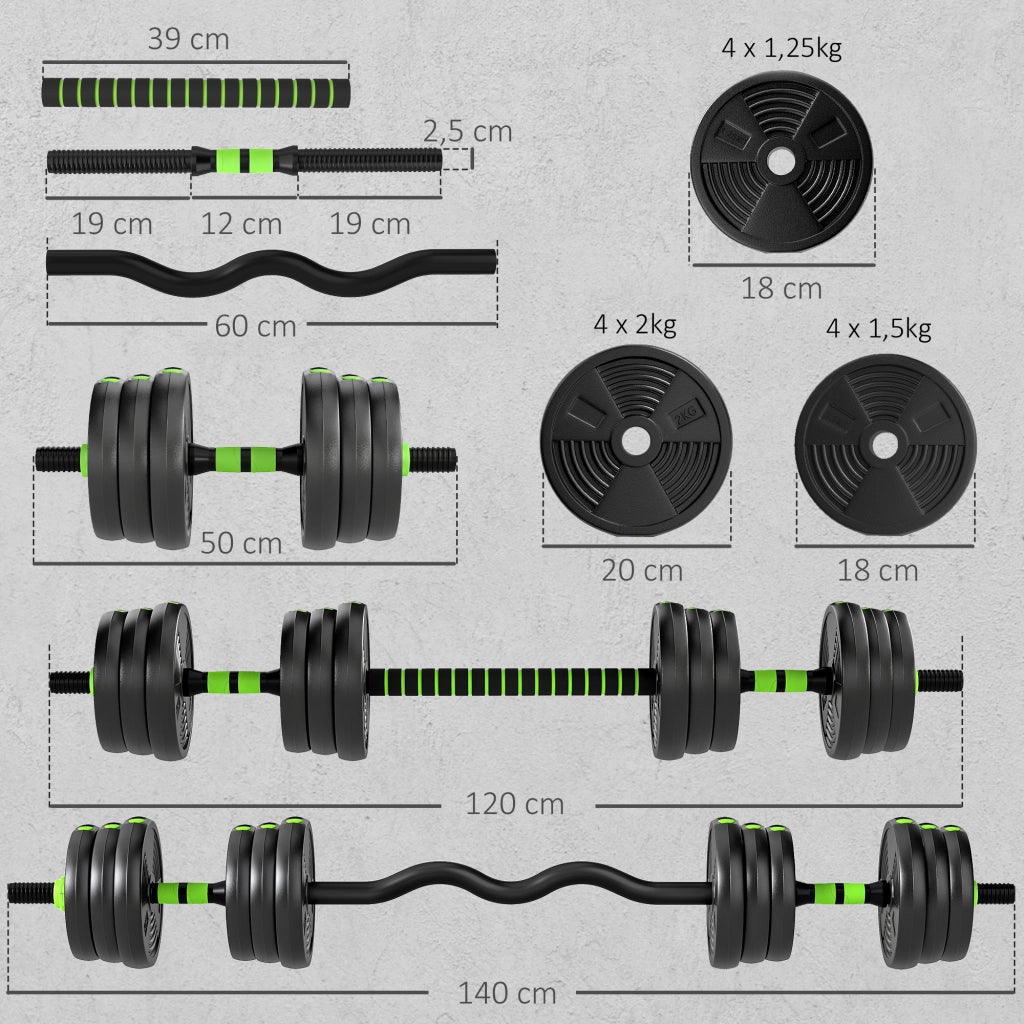 Set di manubri regolabili 20 kg ¨C Minimal ¨C 20 kg