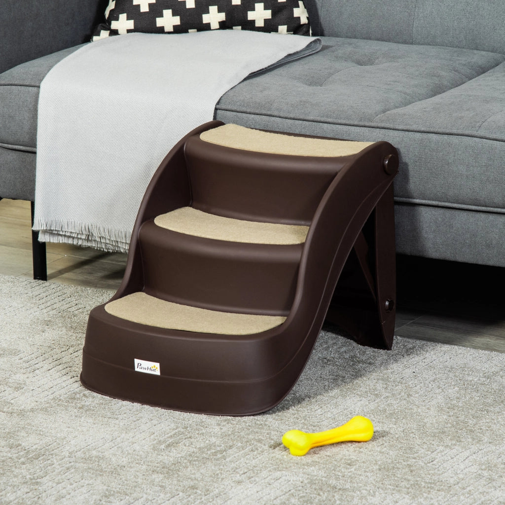 Scaletta per Cani Pieghevole ¨C Minimal ¨C 49x38x38 cm, Marrone