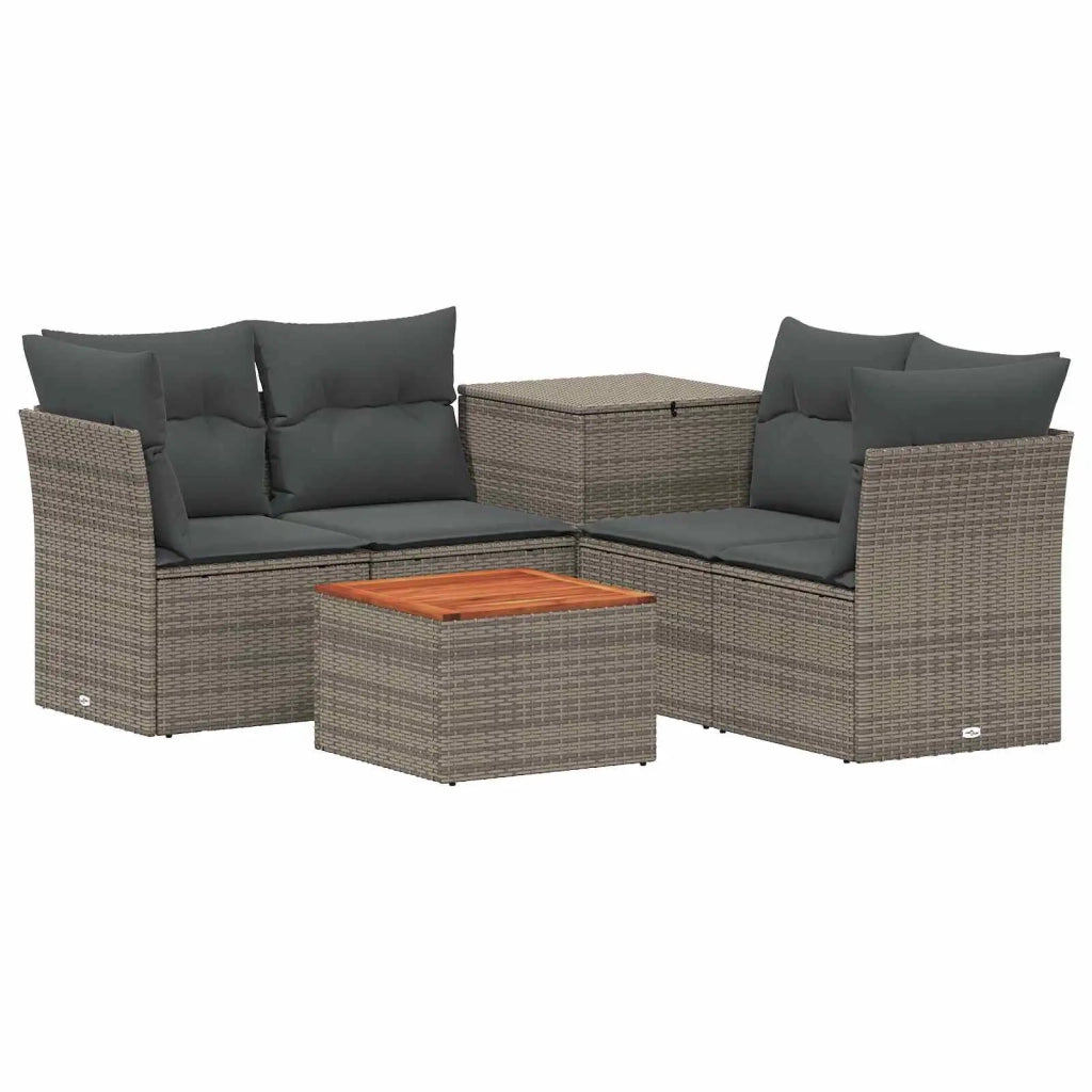 Set di divani 6 pz Grigio e Grigio Scuro 3447356
