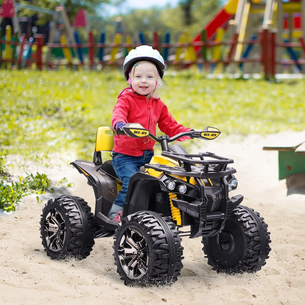 Quad Elettrico per Bambini 12V ¨C Minimal ¨C Giallo 100x65x73
