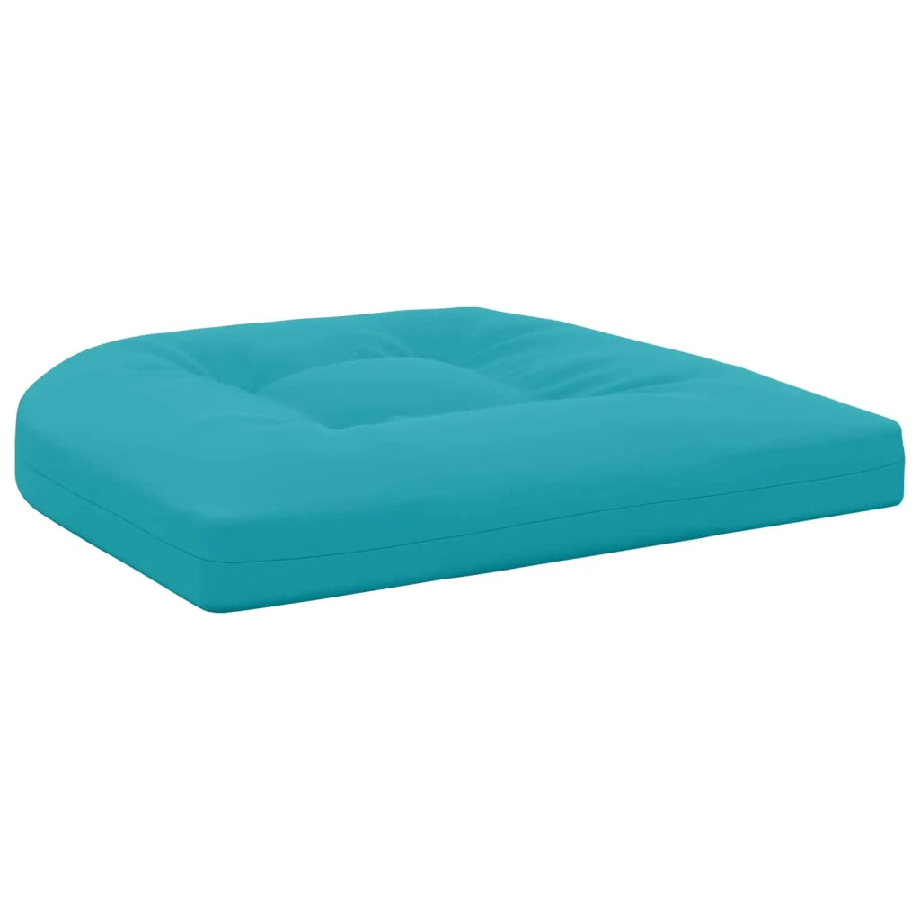 Cuscini per Sedia in 4 Pezzi 4 pz 100% Poliestere Turchese 945337