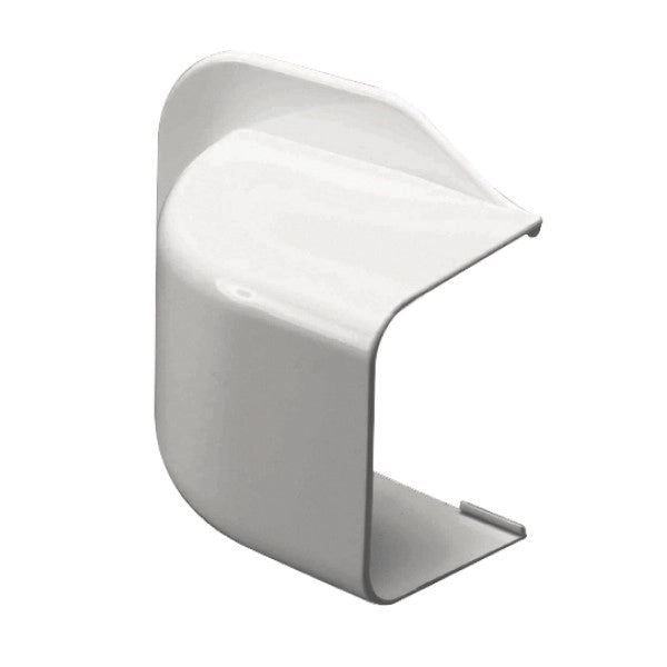 CURVA TERMINALE A MURO PER CONDIZIONAMENTO IN PVC - 65XH50 MM  - GIS