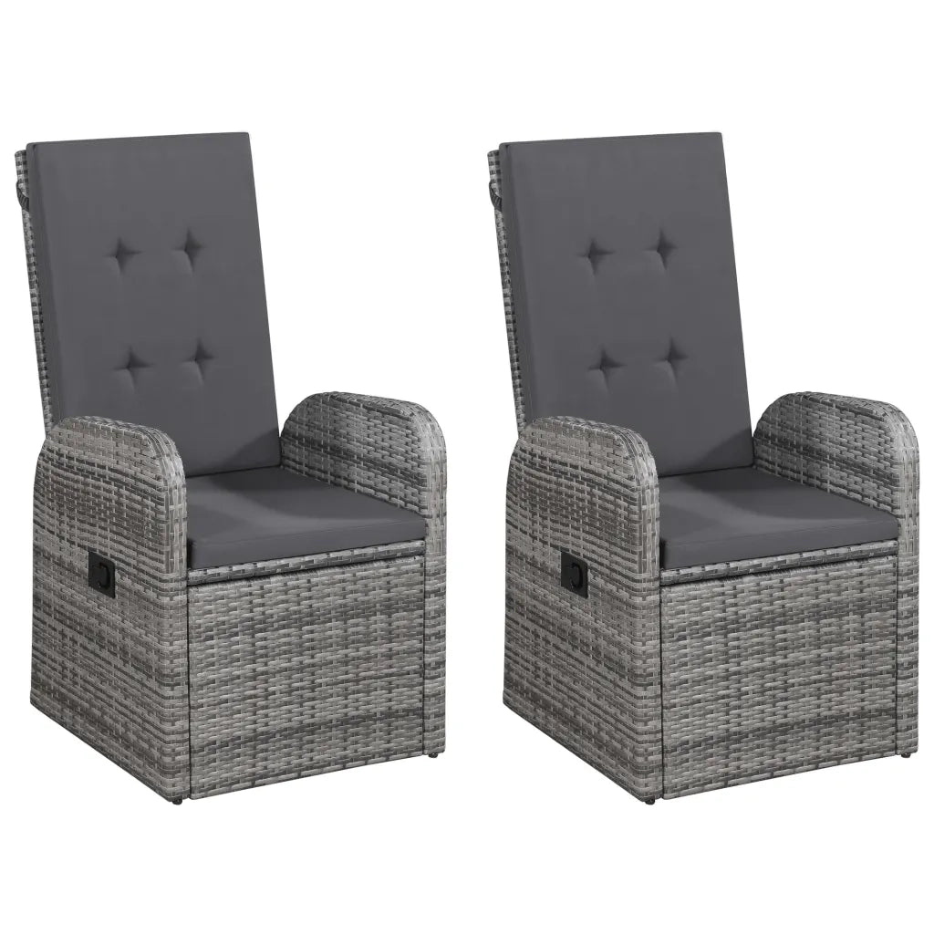 Set Mobili da Pranzo per Giardino 5 pz Grigio 3067814