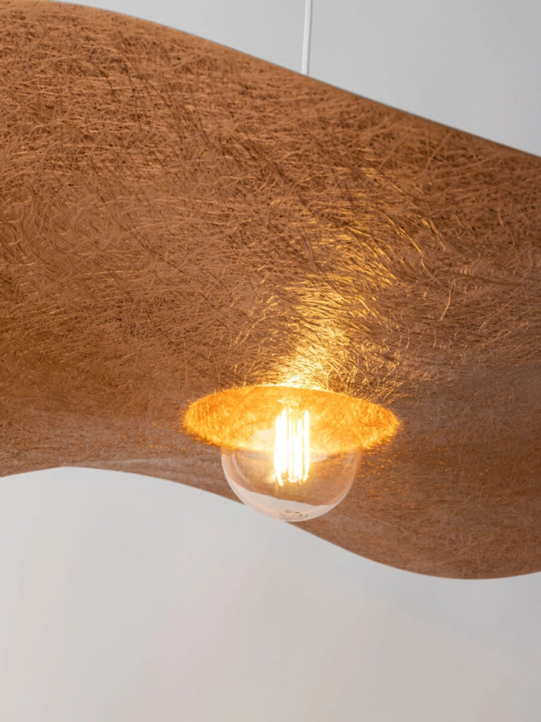 Lampada sospesa decorativa Kapello bianco/rame Ø76 E27 Sigma