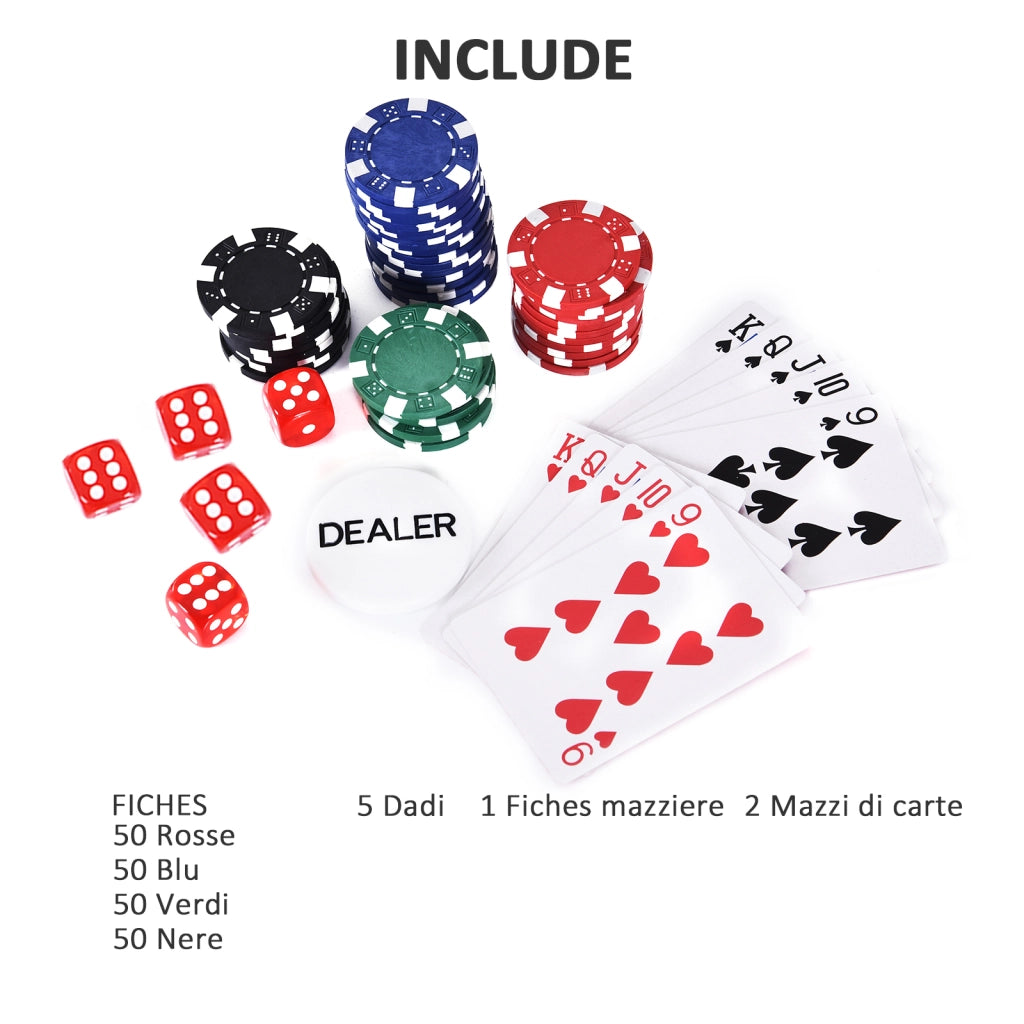 Valigetta Poker Professionale ¨C Minimal ¨C Alluminio, 200 Fiches, 2 Mazzi