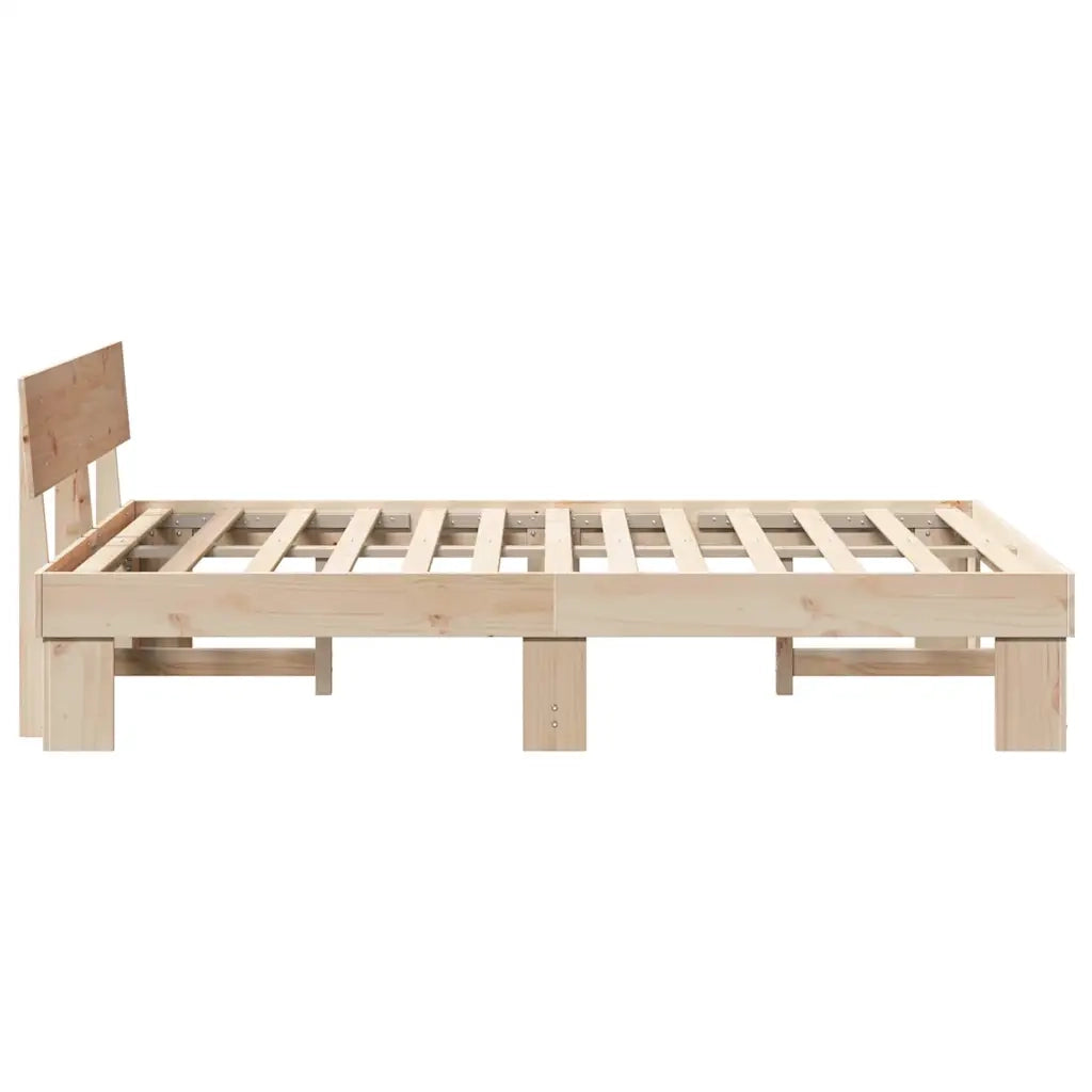 Letto matrimoniale | Letto per adulti | Struttura del letto Naturale 120 x 190 cm Pino massello